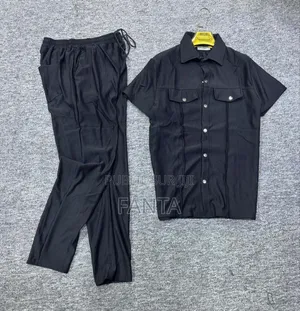 Ensemble Plissé Homme - Chemise Pantalon (Qualité Premium)