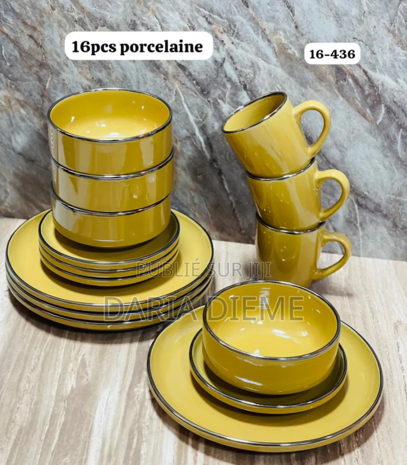 Ensemble 16 Pièces en Porcelaine