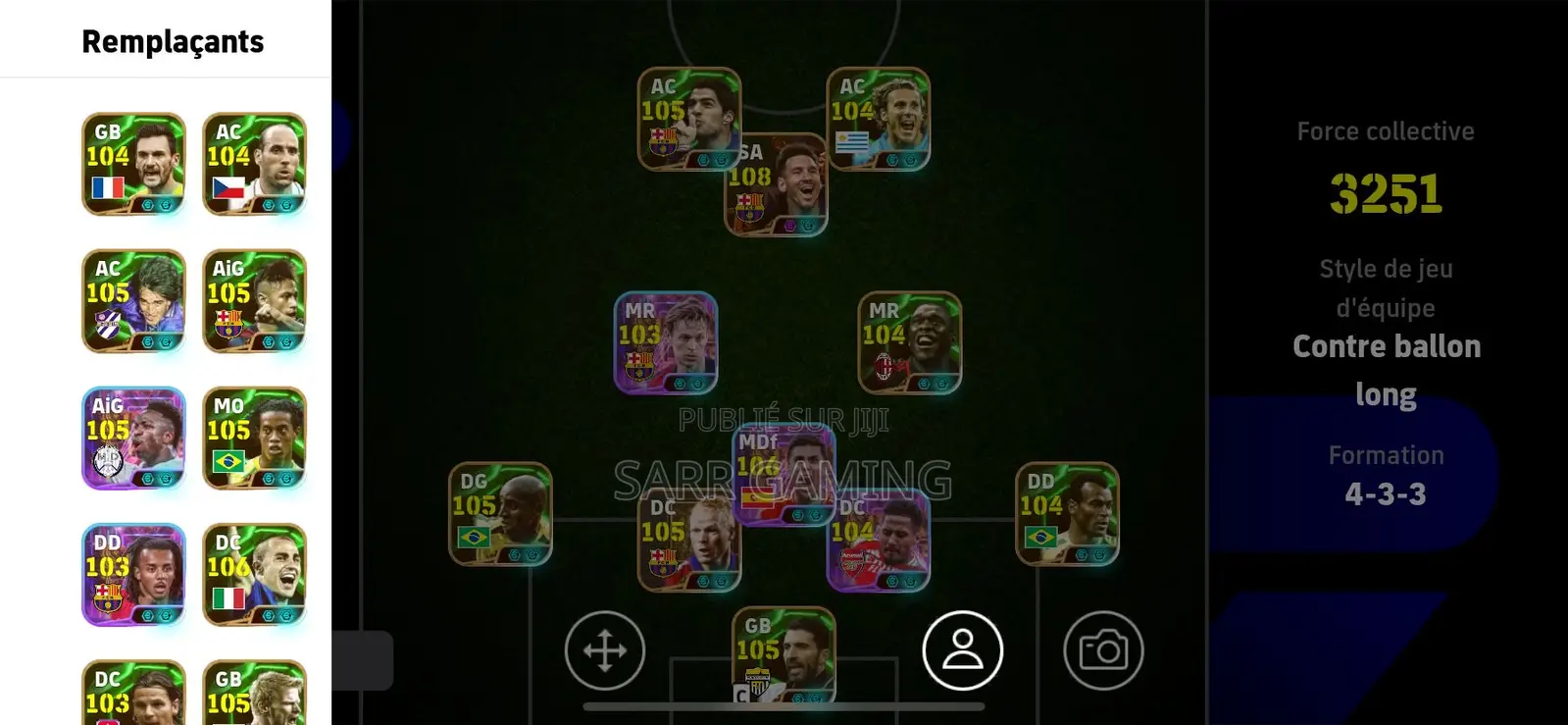 Conpte Fuul Joueur Disponible en Contact