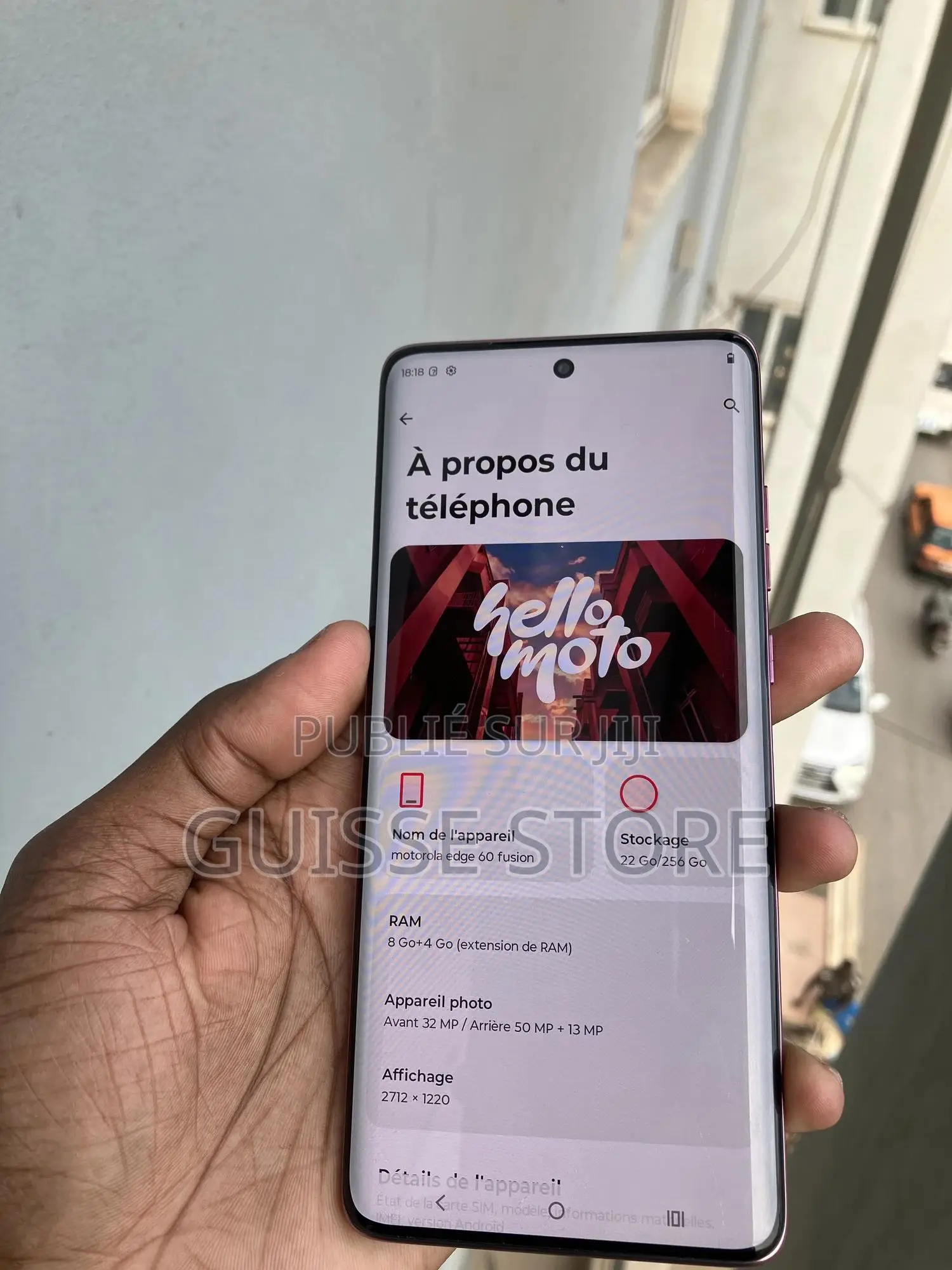 Motorola Edge 60 Fusion 256 GB Or rose