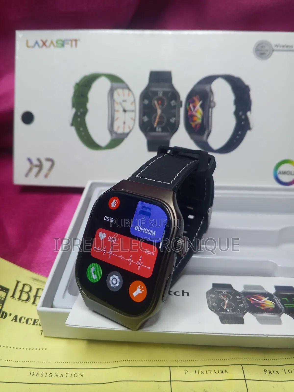 Smartwatch Laxasfit H7 – Élégance, Santé Connectivité Au Poignet !