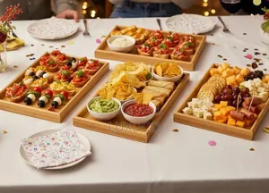 Plateau De Service 3 PCS en Bambou Haut De Gamme