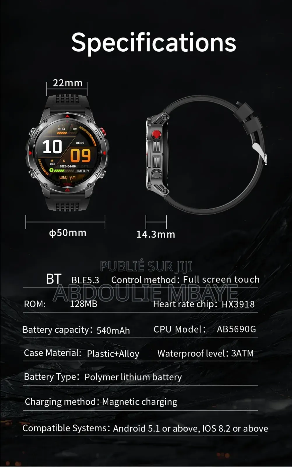 Montre Connectée Ht37