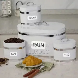 Ensenble Boite À Pain En Fer De Qualité