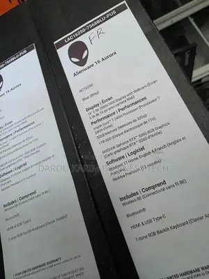 New Ordinateur portable Alienware Area-51m 32GB Intel Core i7 SSD 1T