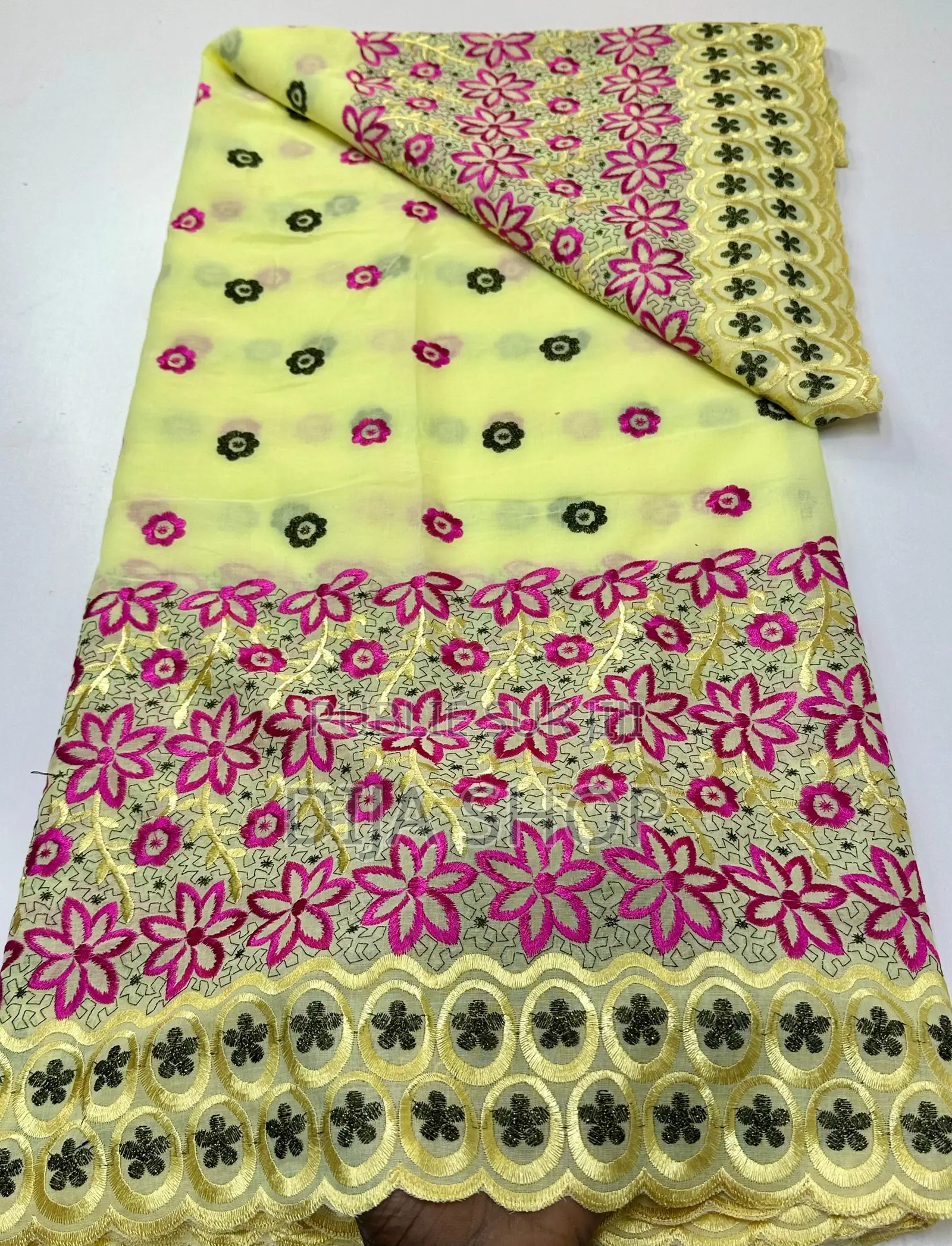 Lafaya Double Finition Asli Dimensions : Paquet 5 Yards Double Largeur