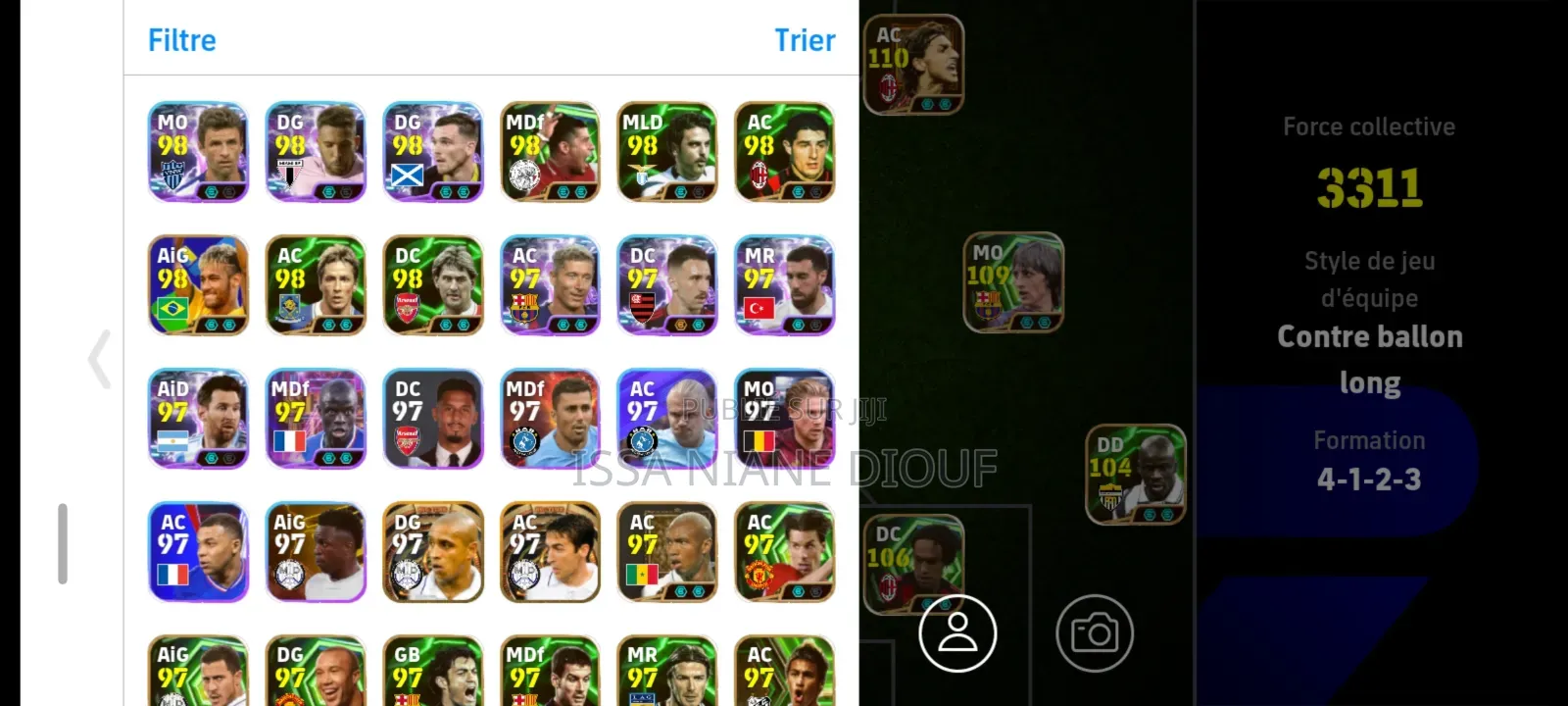 Compte Efootball Mobile