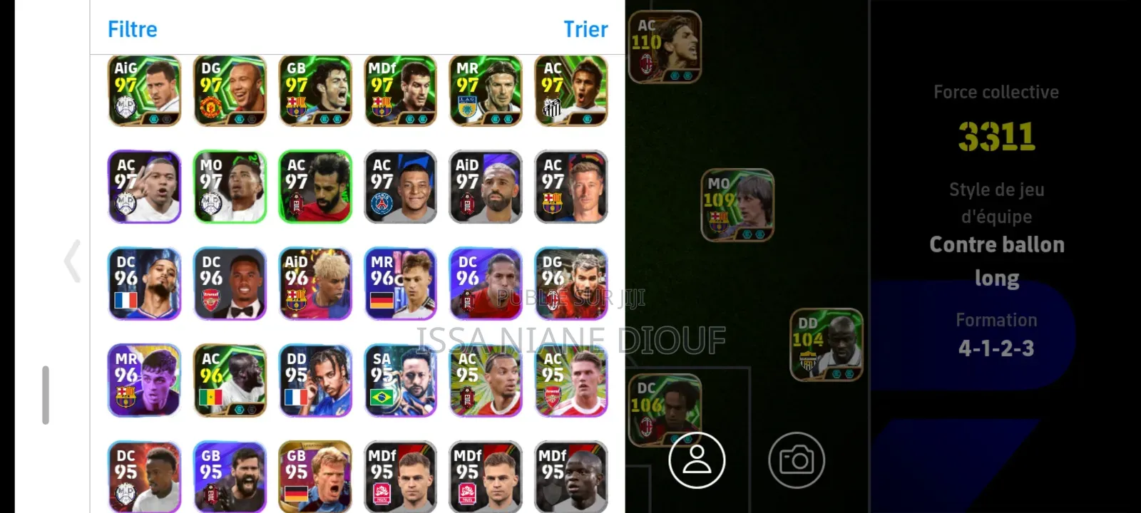 Compte Efootball Mobile