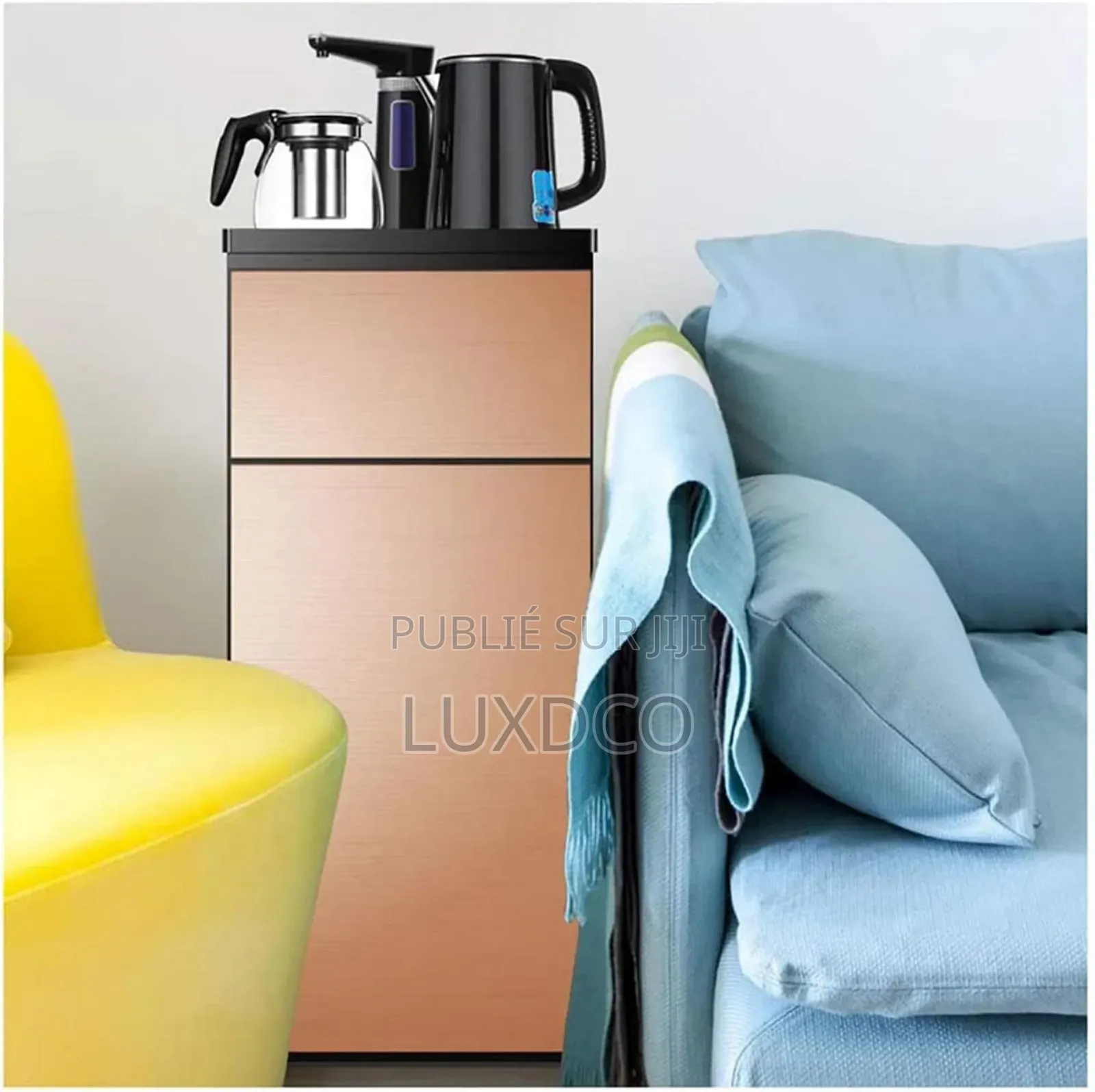 Fontaine Distributeur d'Eau Verticale Avec Chauffe Eau Et Théière