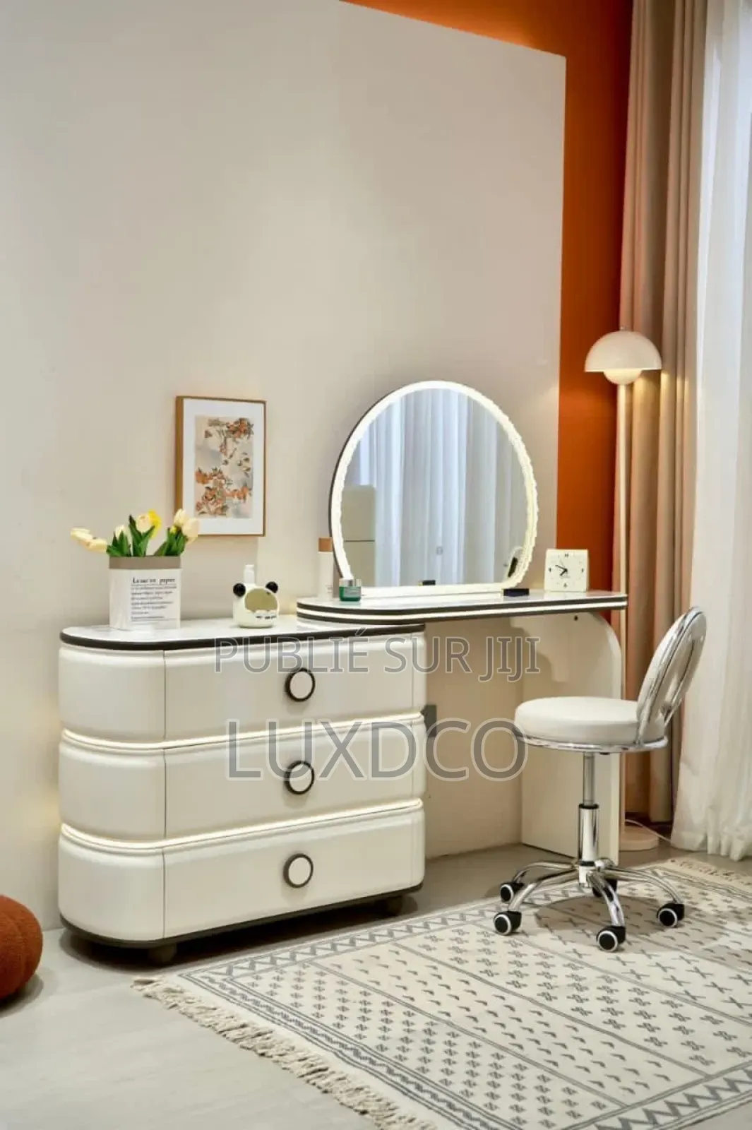 Coiffeuse De Rangement Haut De Gamme Avec Tiroir De Rangement