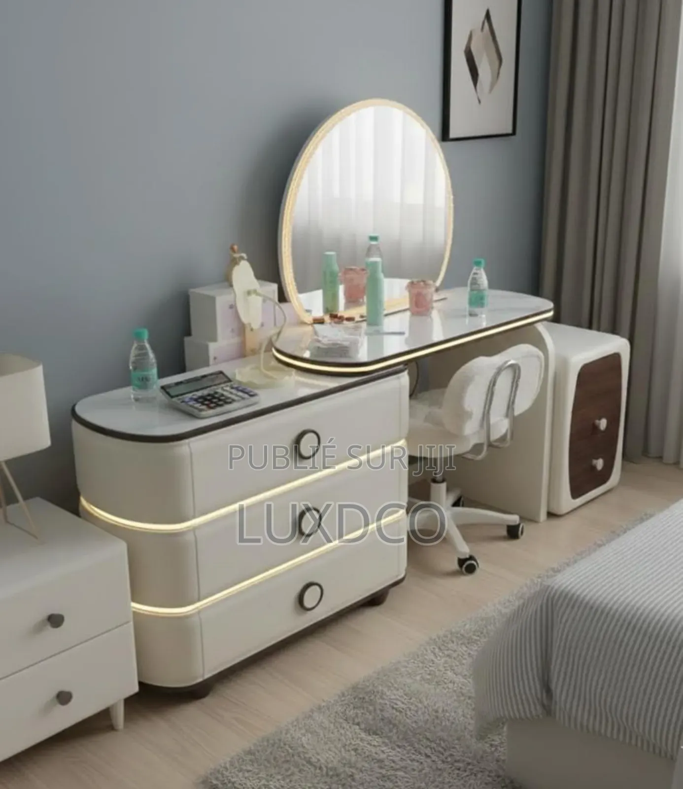 Coiffeuse De Rangement Haut De Gamme Avec Tiroir De Rangement