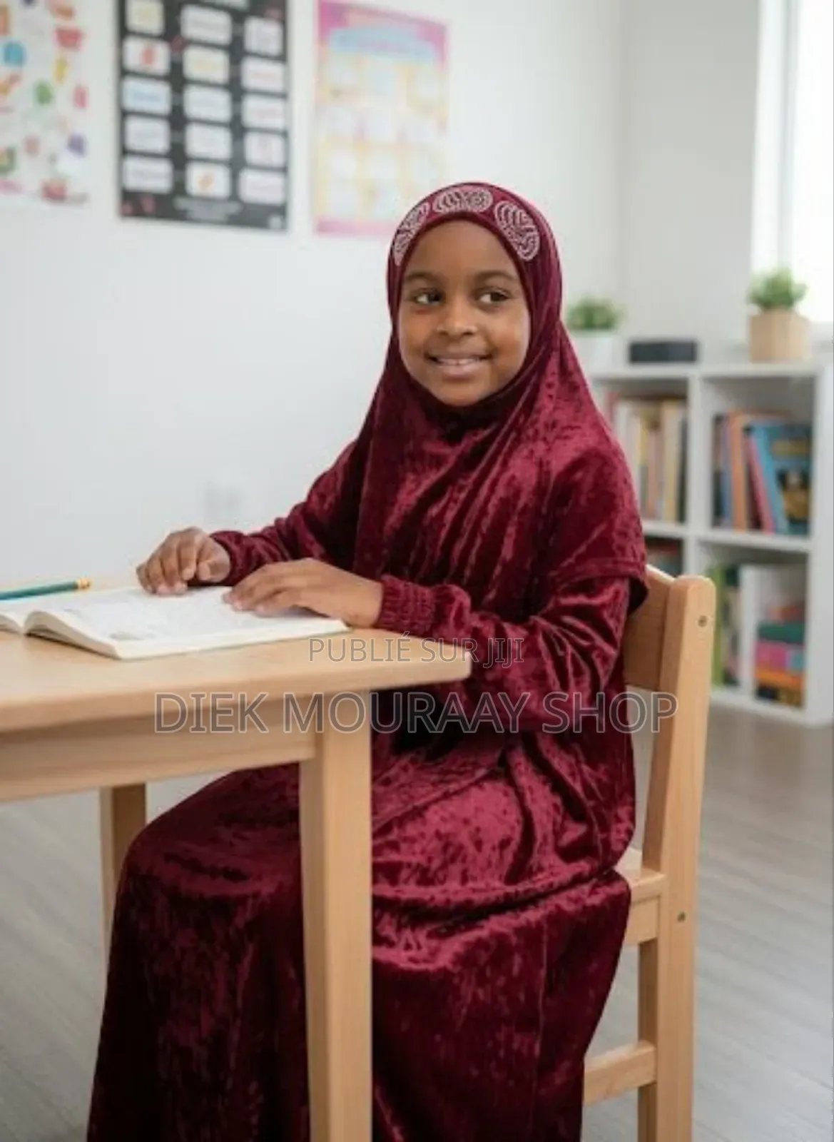 Robe Avec Voile Assorti Pour Fille