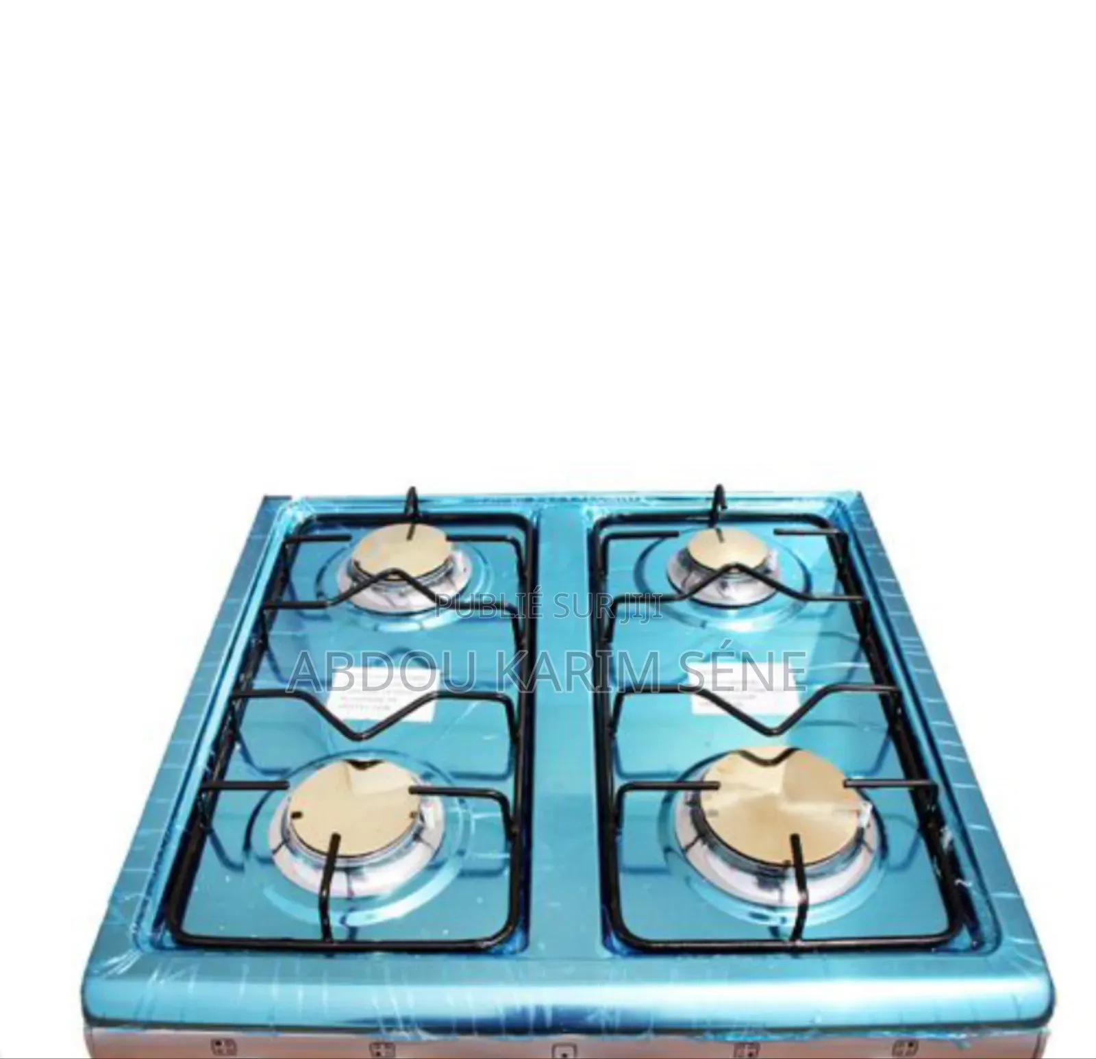 Cuisinière À Gaz 4 Feux Inox – Allumage Automatique – 50x50 Cm