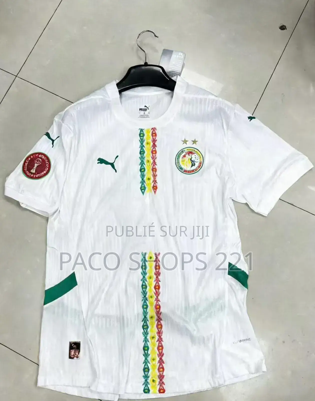 Maillot Senegal 2 Étoiles Champions D’Afrique