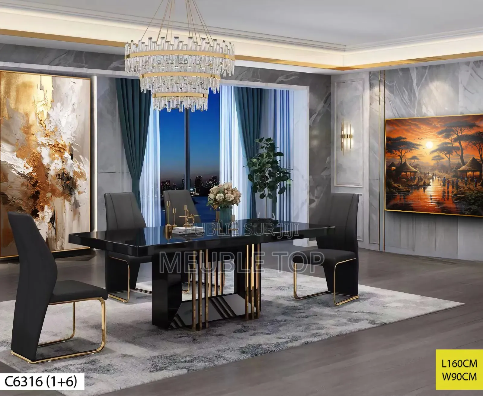 Tables A Manger De Luxe En 6 Places