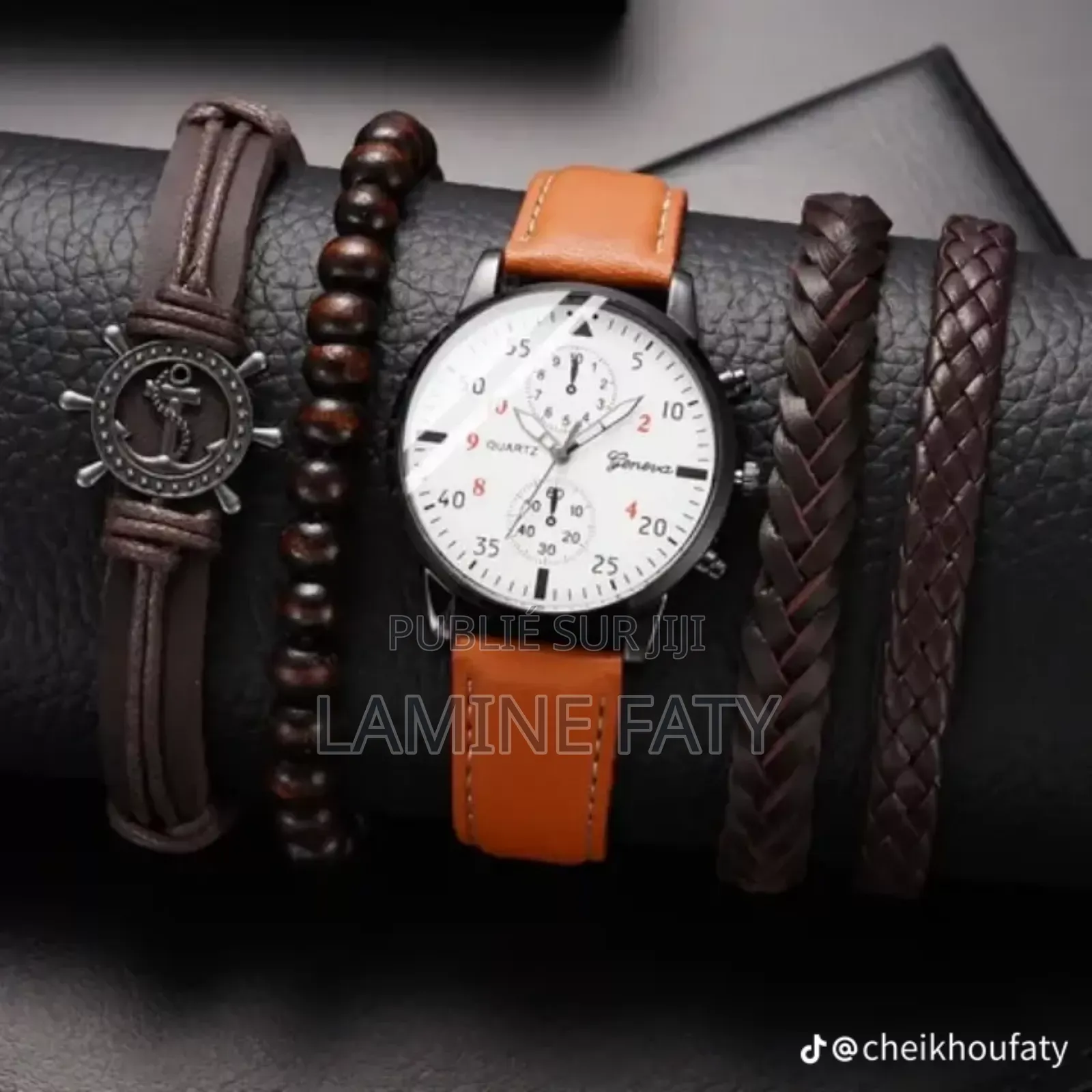 Ensemble Montre Bracelet Pour Homme