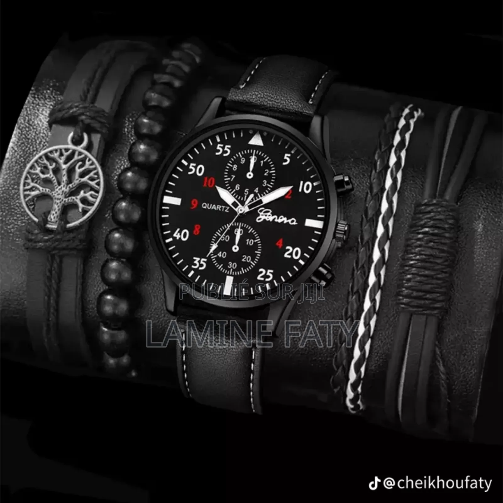 Ensemble Montre Bracelet Pour Homme