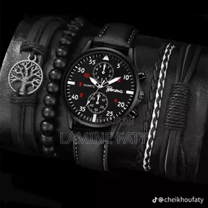 Ensemble Montre Bracelet Pour Homme