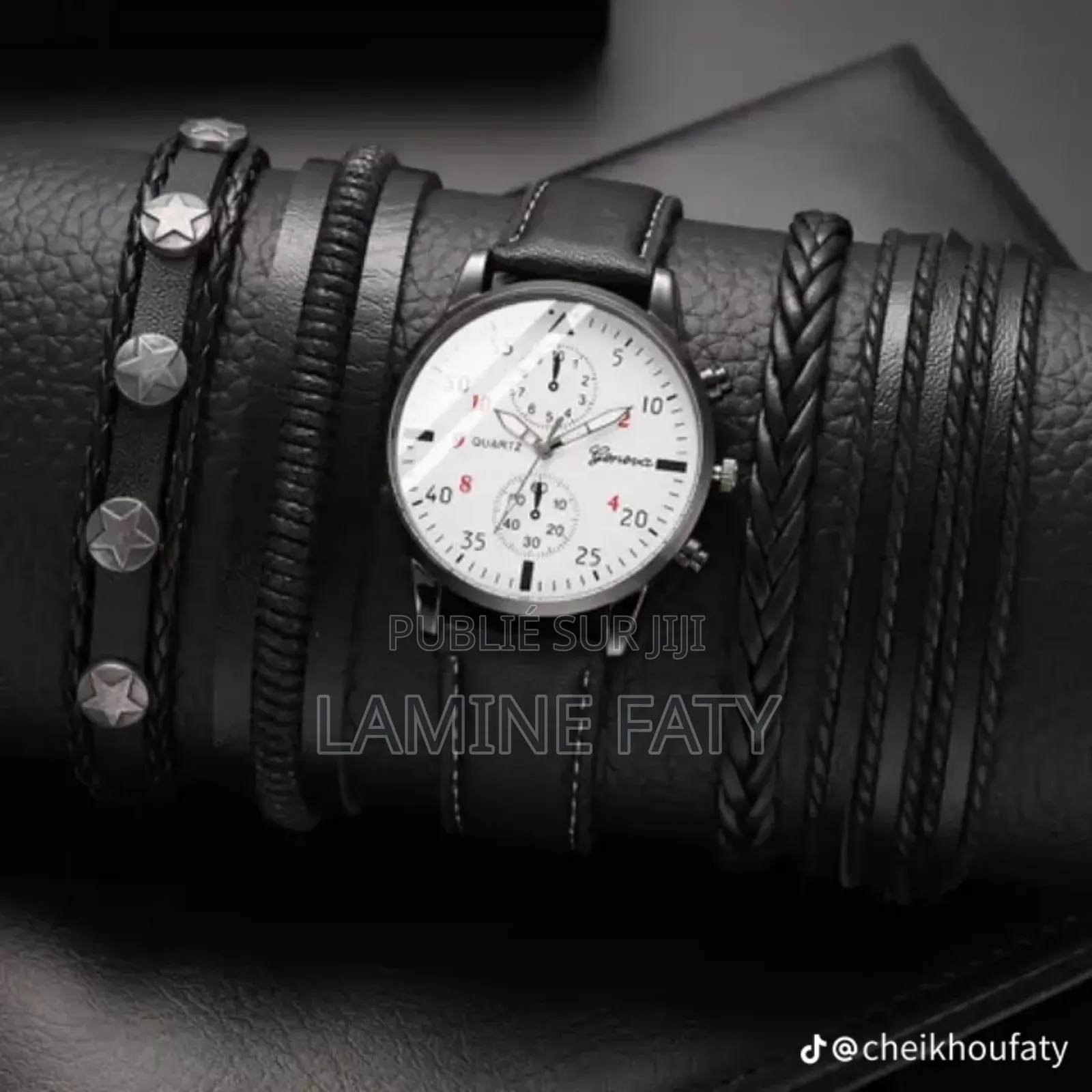 Ensemble Montre Bracelet Pour Homme