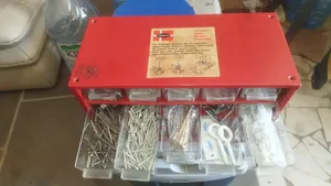 Tabco Boîte Rangement Vis Clous Rouge Robuste Venant De France