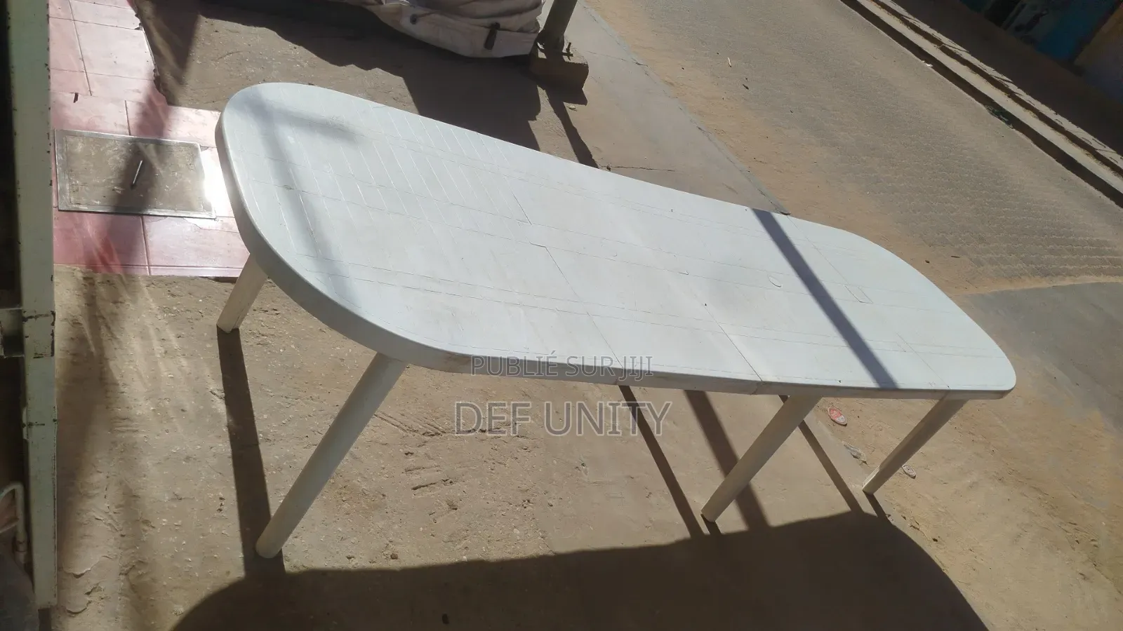 Table De Jardin Démontable Blanche