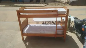 Lit Superposé Bois Massif 2 Couchages Naturel