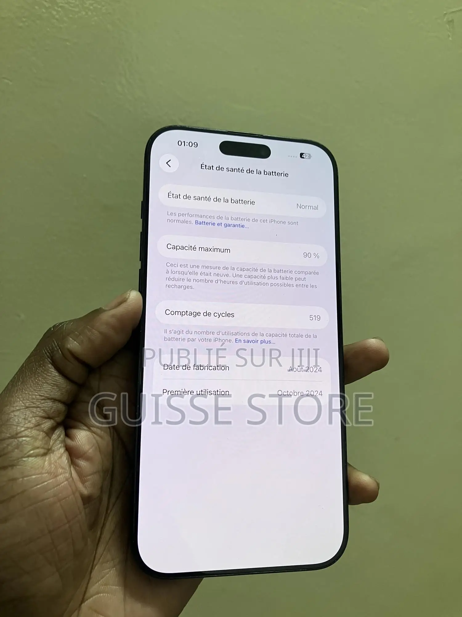 Apple iPhone 16 Pro Max 256 GB Noir