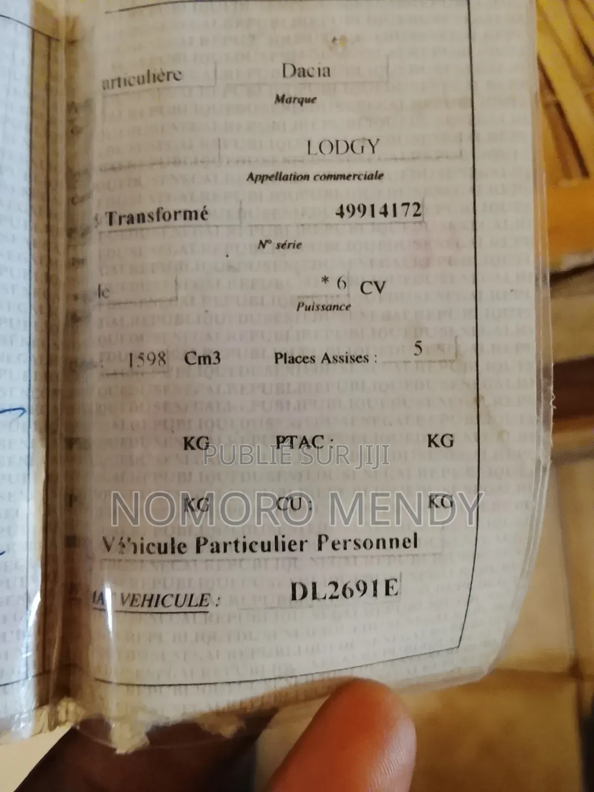 Dacia Lodgy 2014 Blanc