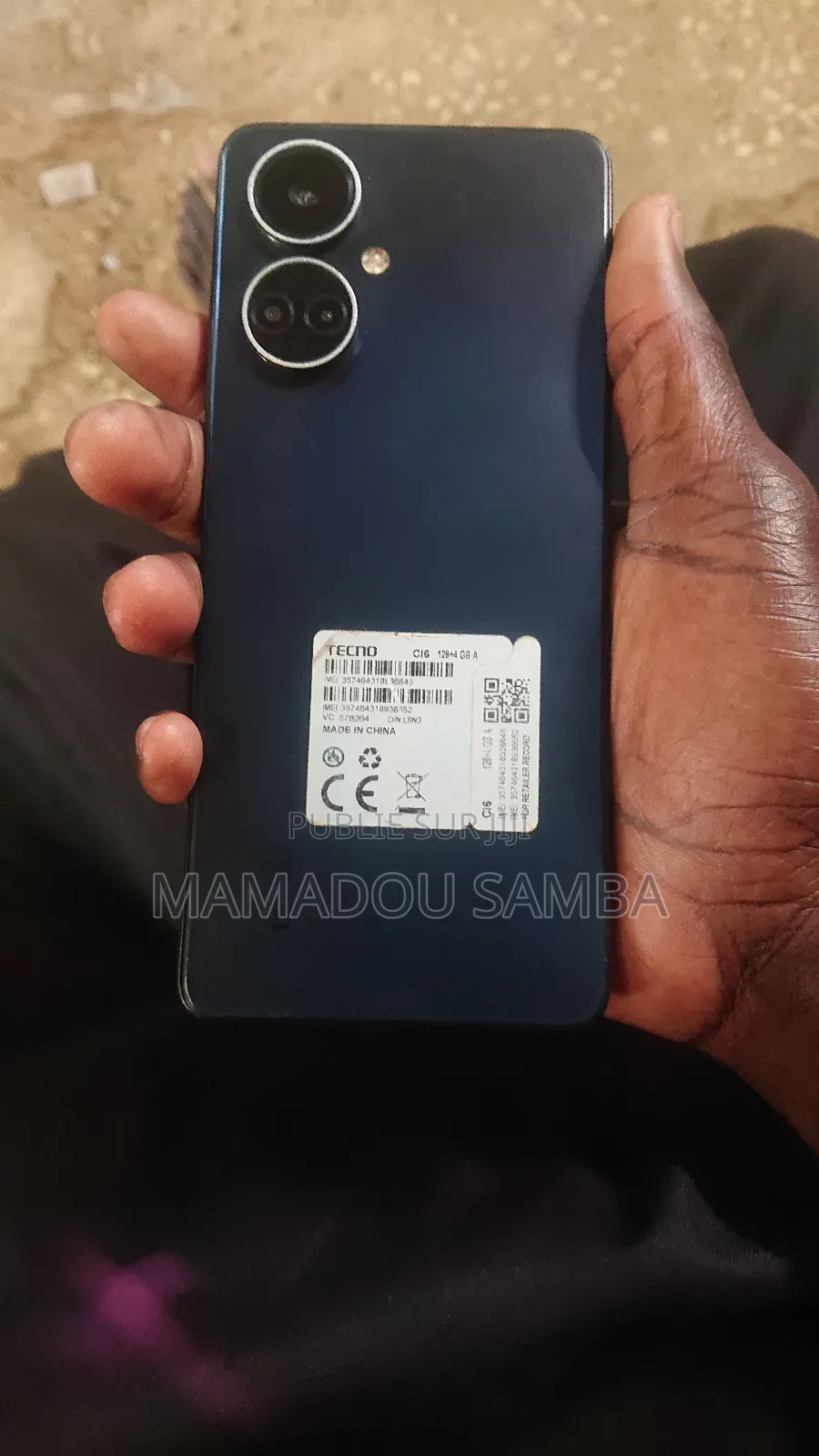 New Tecno Camon 19 128 GB Black
