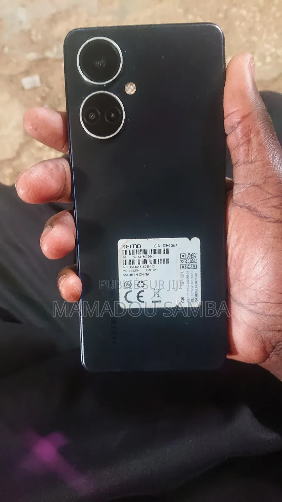 New Tecno Camon 19 128 GB Black