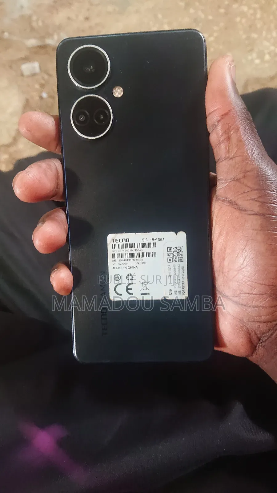 New Tecno Camon 19 128 GB Black