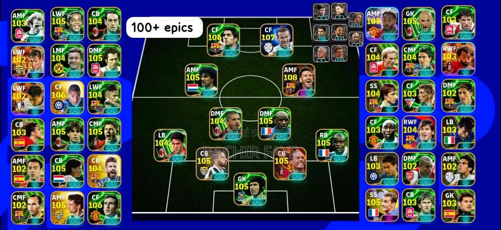 Compte Efootball+100 Epics Pour Gagner Tous Vos Matchs