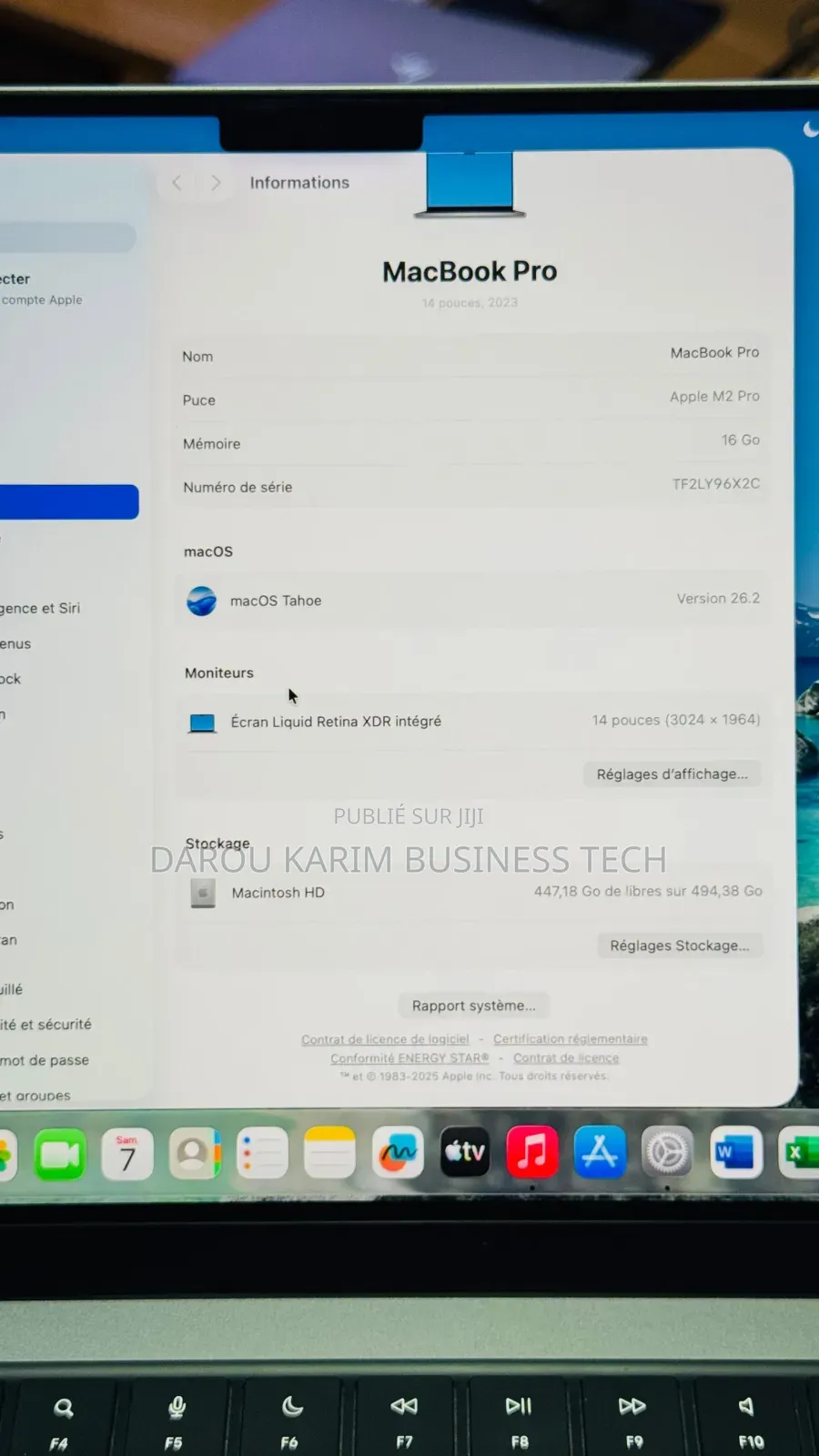 New Apple MacBook Pro 2023 M2 16GB Apple M2 SSD 512GB