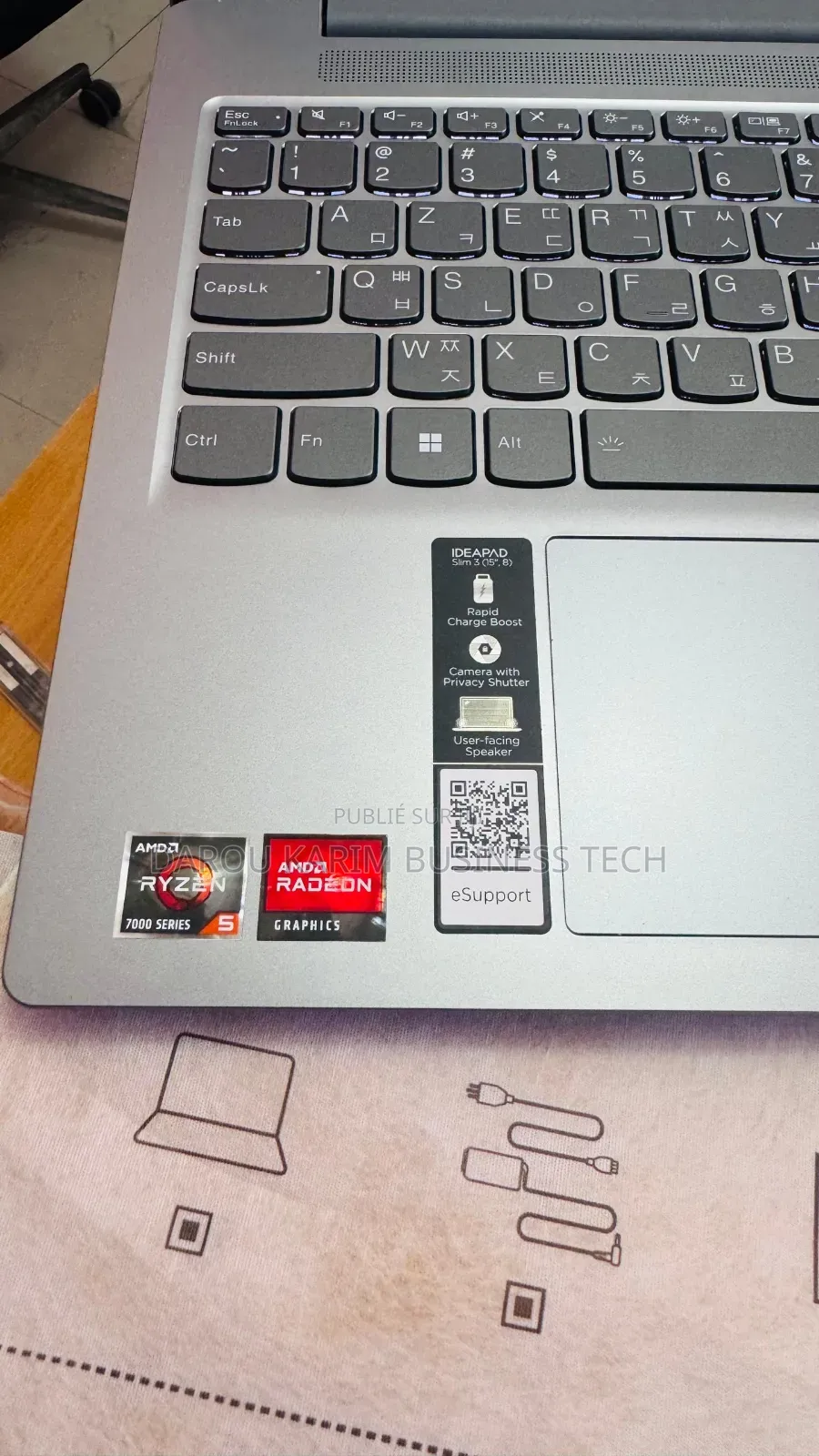 New Ordinateur Portable Lenovo Ideapad 3 16GB AMD Ryzen 5 SSD 512GB