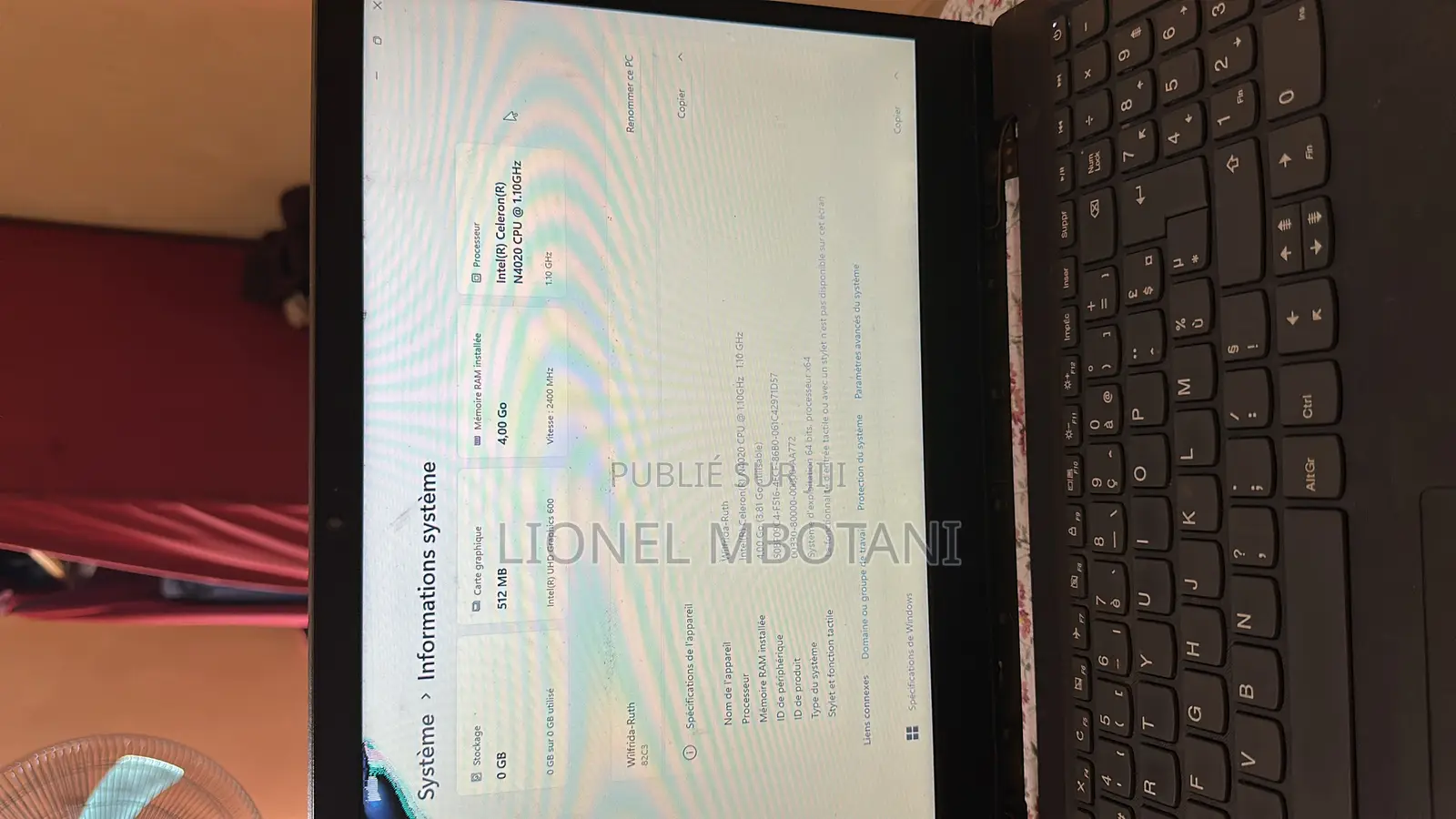 Ordinateur Portable Lenovo Ideapad V14 IGL 4GB Intel Celeron HDD 750GB