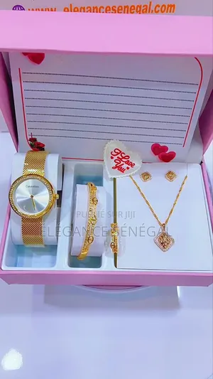 Coffret Bijoux Pour Femme Montre - Collier-bague-boucles-bracelet