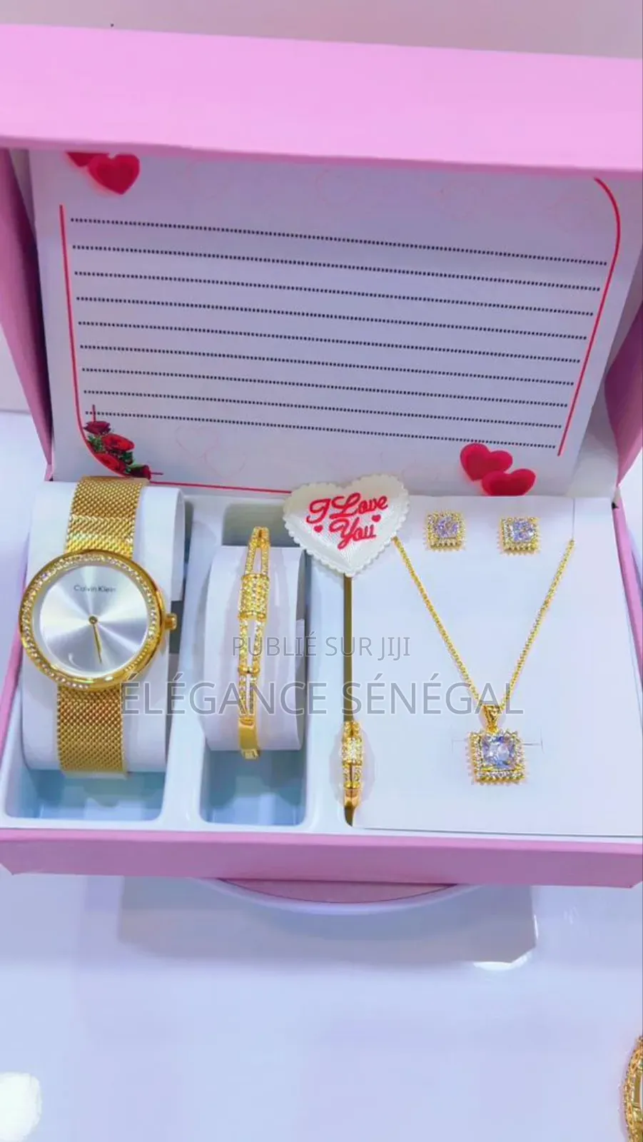 Coffret Bijoux Pour Femme Montre - Collier-bague-boucles-bracelet