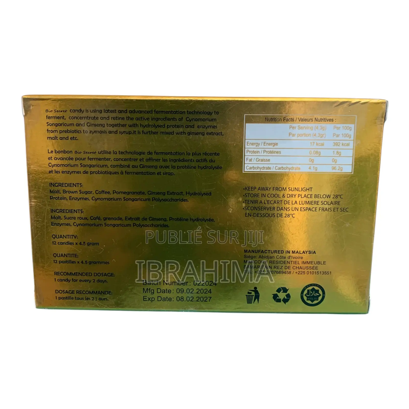 Bonbon Aphrodisiaque Royal King Candy