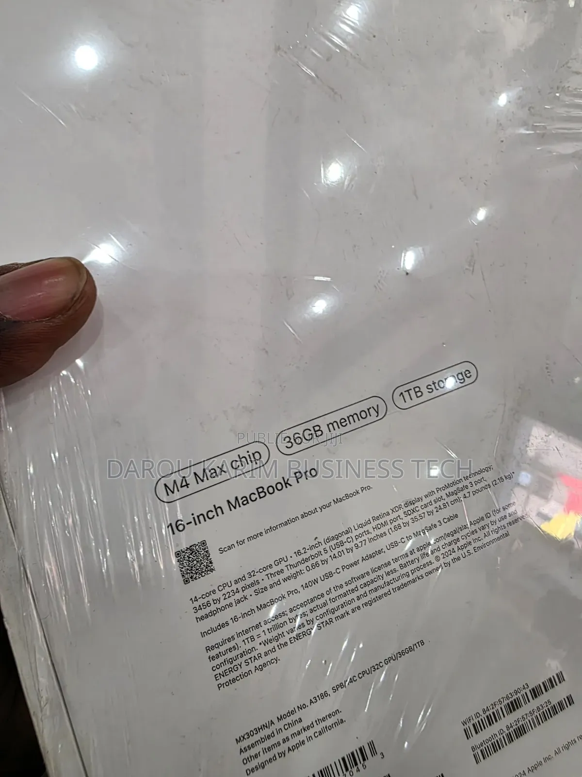 New Apple MacBook Pro 2024 M4 Max 16-inch 36GB Apple M4 Max SSD 1T