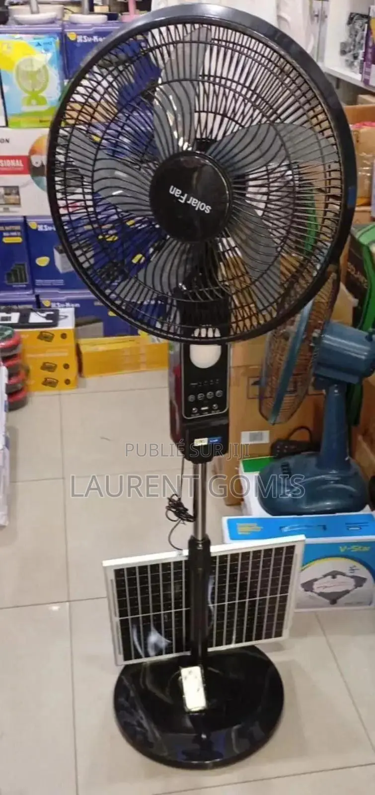Ventilo Solaire + Commande Plaque Solaire 20w Autonomie 9h