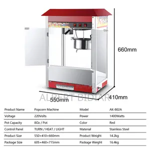 Machine A Pop Corn Électrique Grand Model