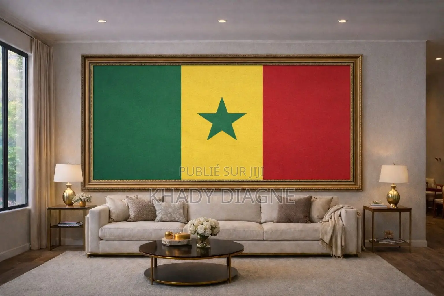 Tableau Imprimé en Cuir Synthétique