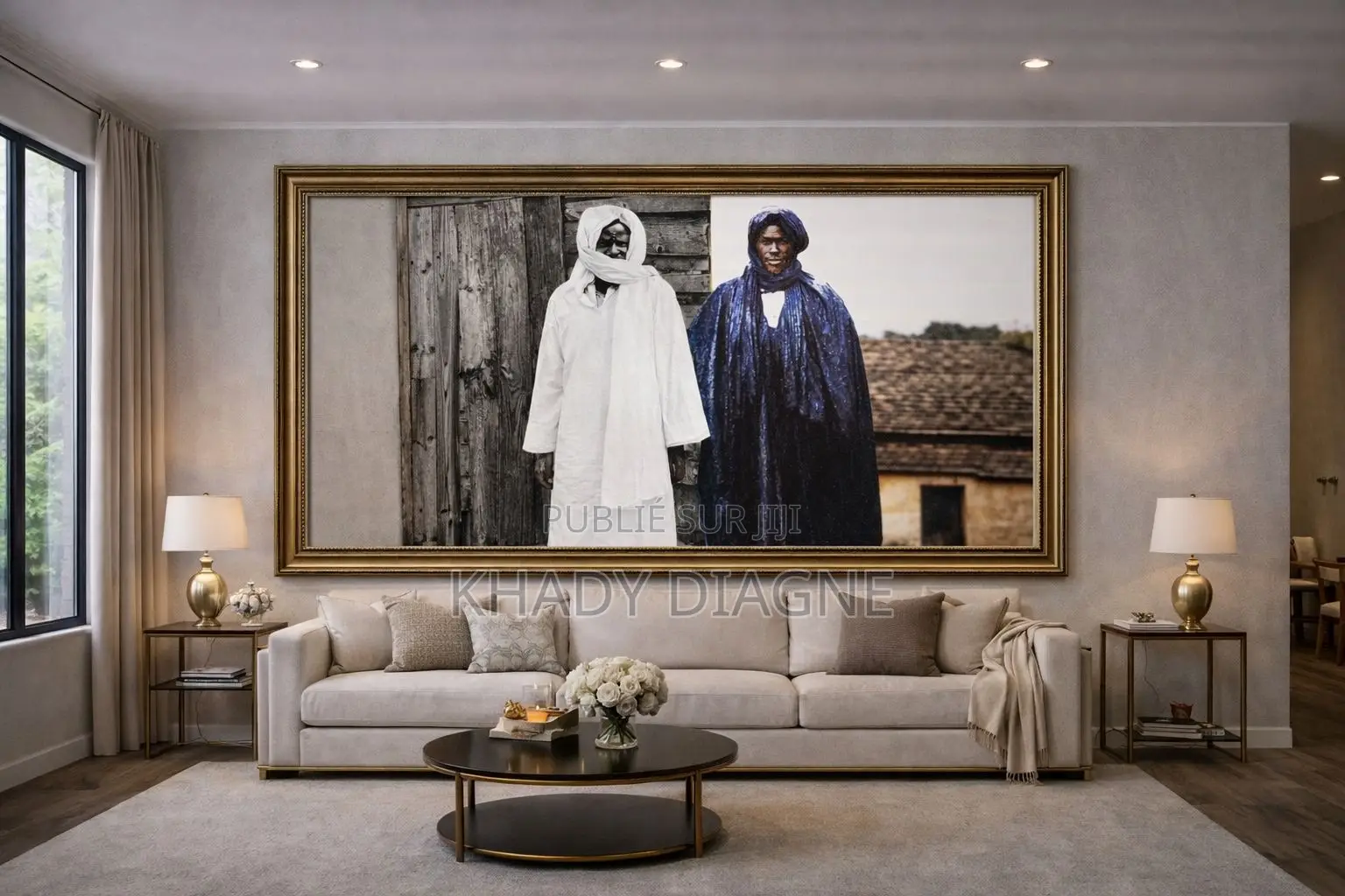 Tableau Imprimé en Cuir Synthétique