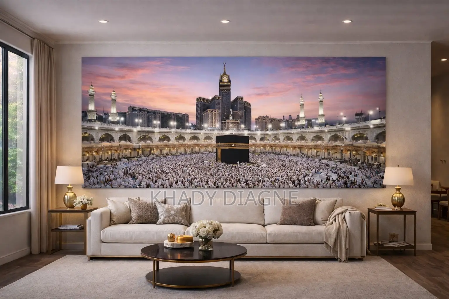 Tableau Imprimé en Cuir Synthétique