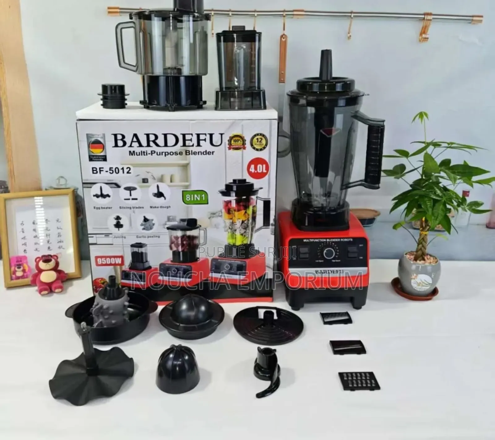 Robot Mixeur Multifonction Bardefu 8-en-1 (9500w)