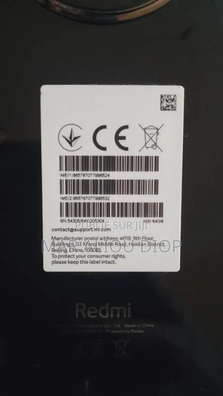 Nouveau Xiaomi Redmi A3 64 GB Black