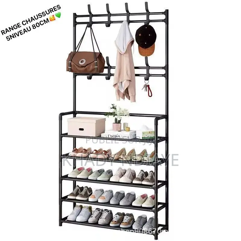 Étagère De Rangement Avec Porte Manteau