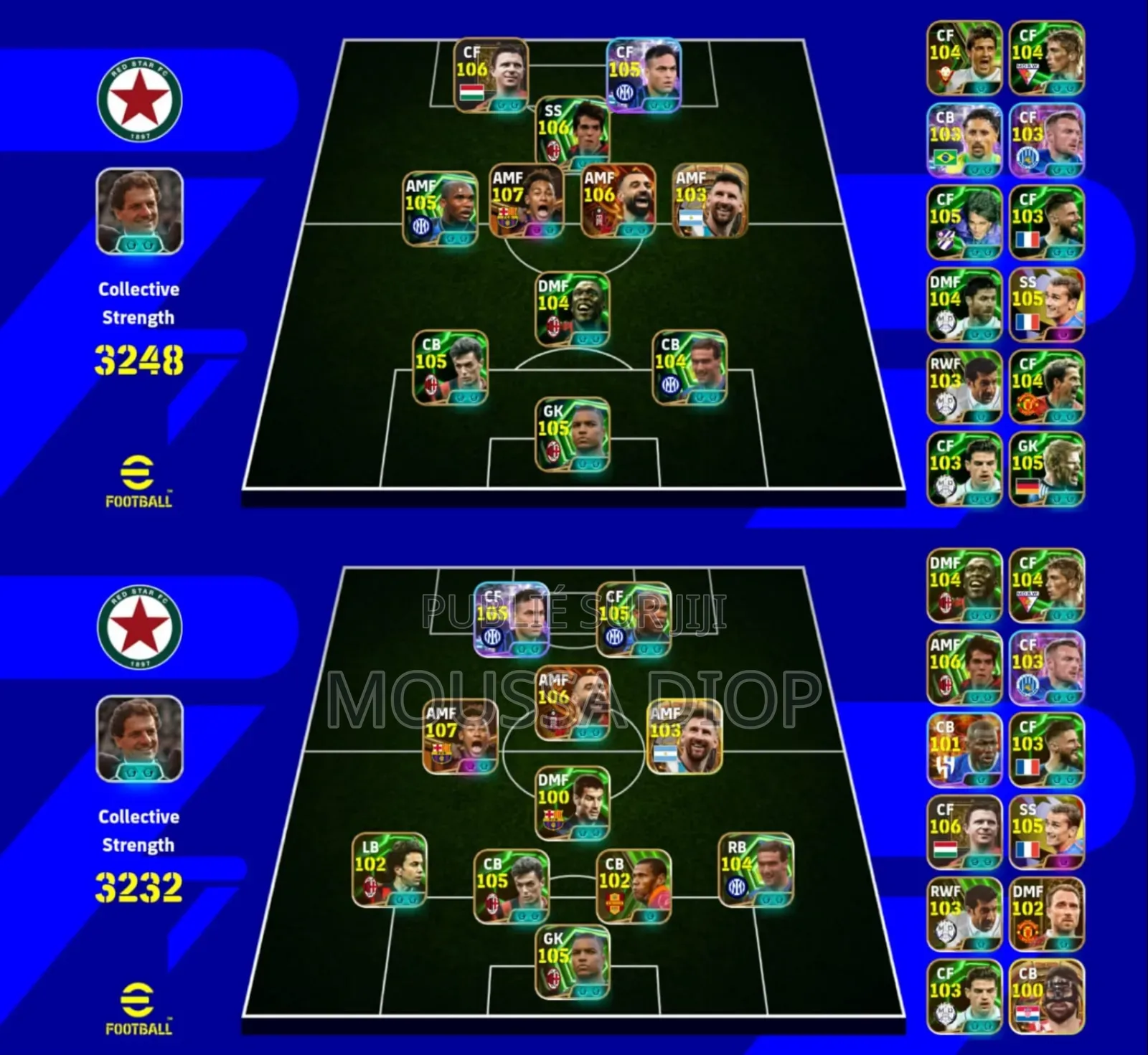 Compte Efootball : Trio D’Attaque Légendaire