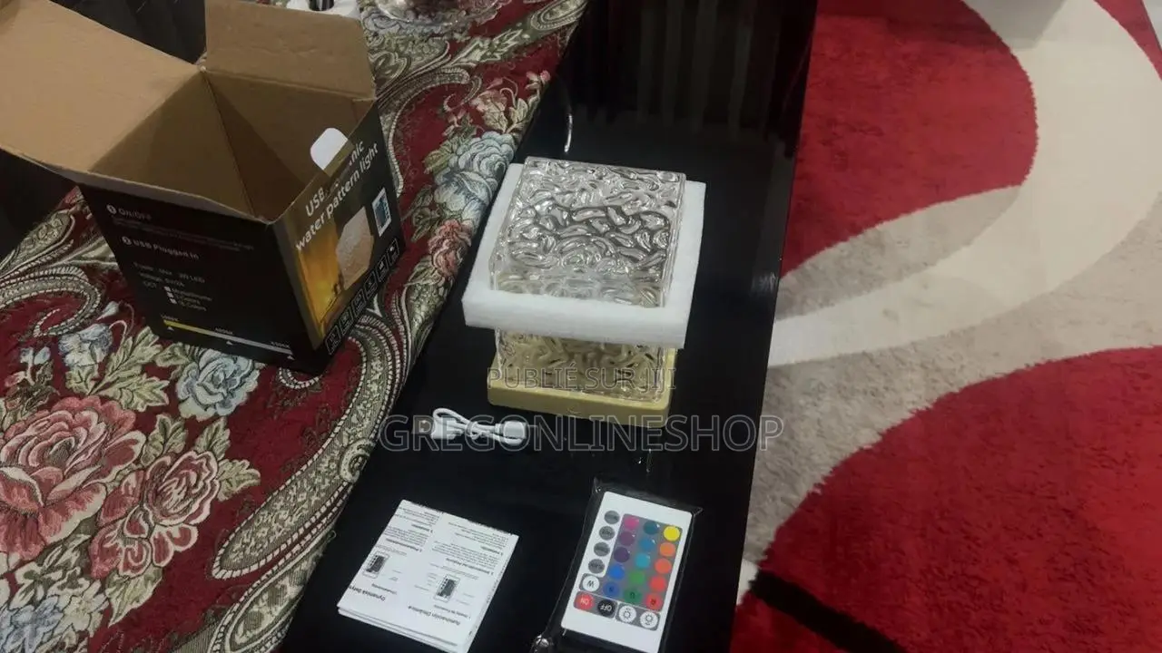 Lampe Led D’Ambiance Rechargeable – Multicolore Avec Télécommande