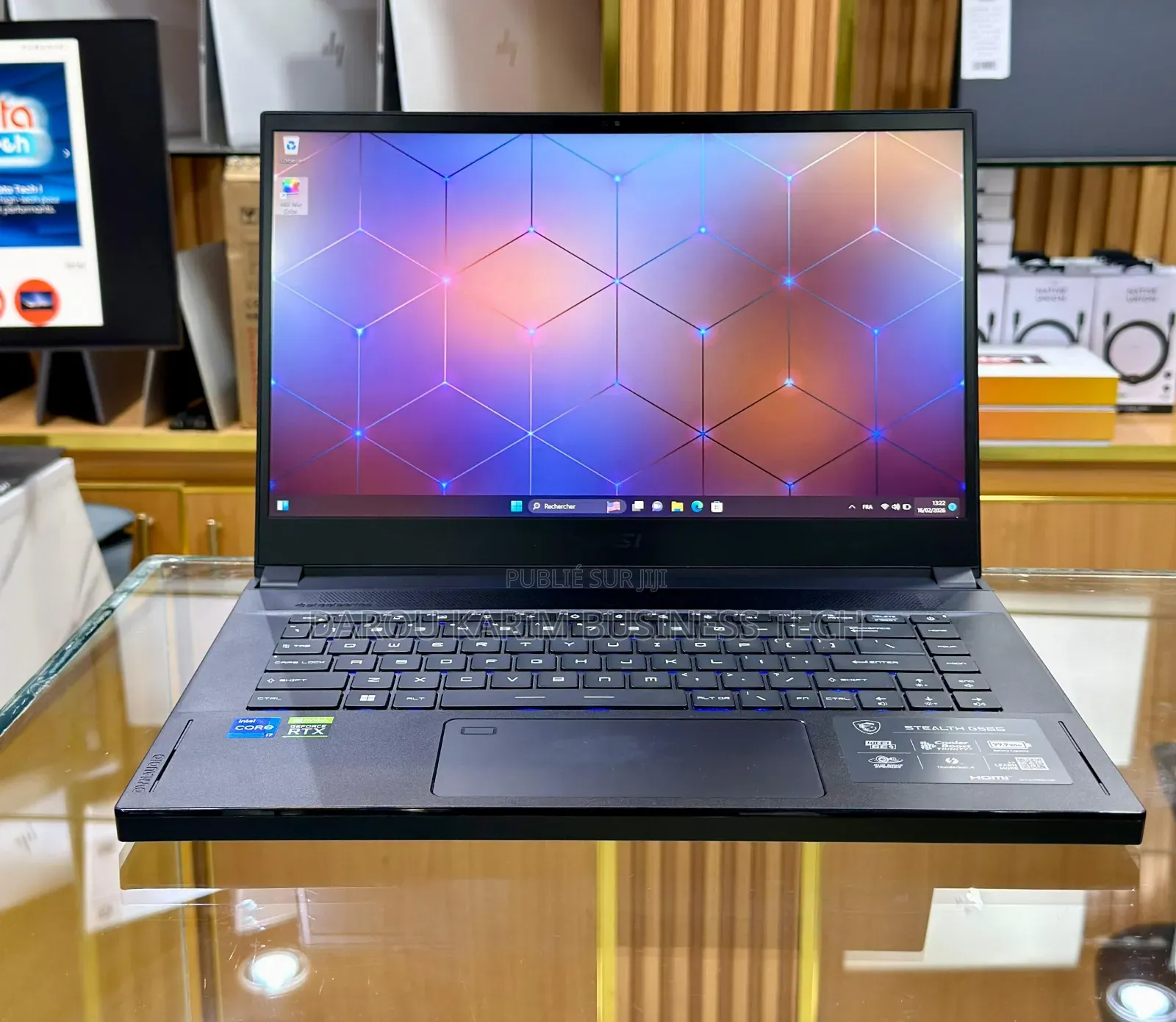 Nouveau MSI GS66 Stealth 12UHS 16GB Intel Core I7 SSD 512GB